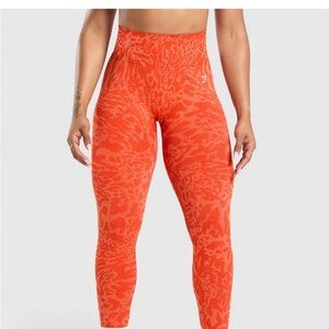 Gymshark ADAPT X WHITNEY LEGGINGS-- SOBRET ORANGE— Size Small